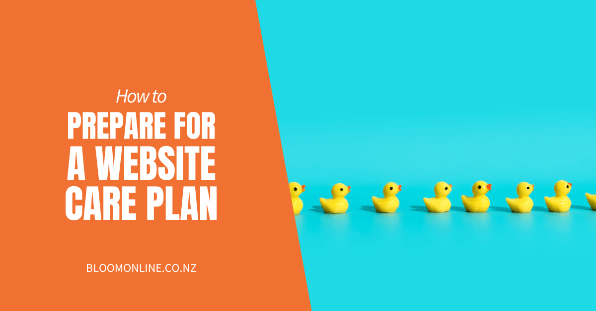 How to Prepare for a Website Care Plan - rubber ducks in a row